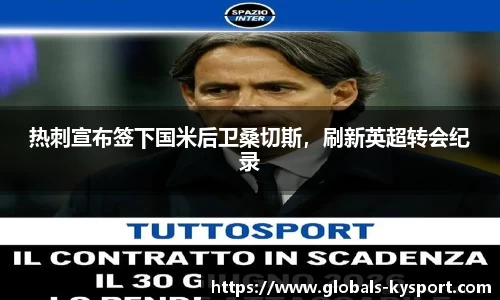 热刺宣布签下国米后卫桑切斯，刷新英超转会纪录